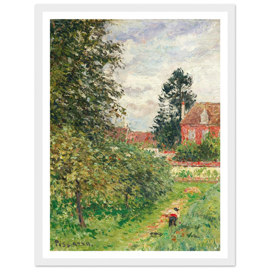 La Maison Des Anglais, Éragny (circa 1902) Art Print | Camille Pissarro-Quipham Collections