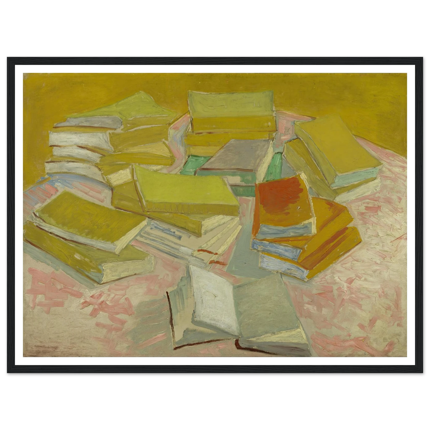 Piles of French novels (1887) Art Print | Vincent van Gogh-Quipham Collections