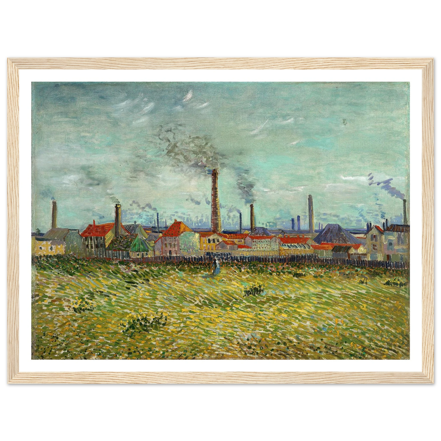 Factories at Clichy (1887) Art Print | Vincent van Gogh-Quipham Collections