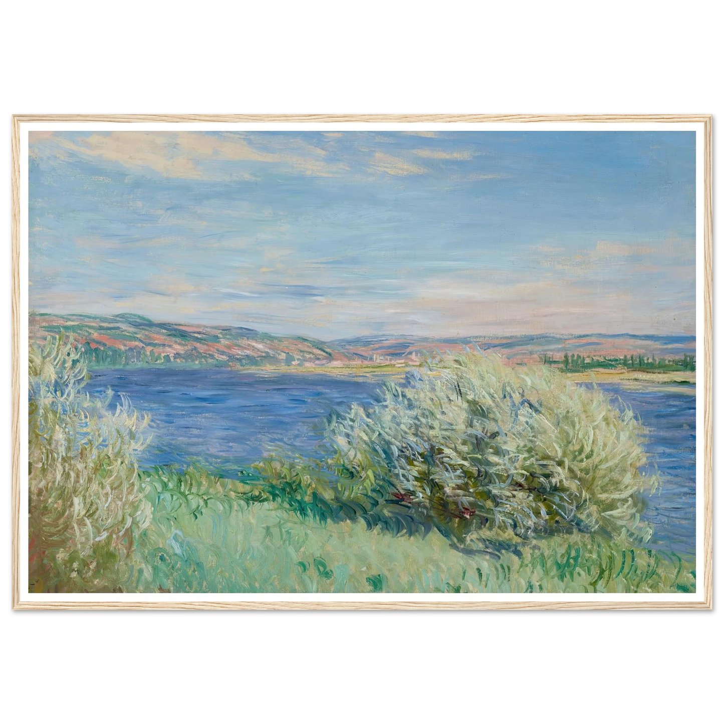 Les bords de la Seine près de Vétheuil (1881) Art Print | Claude Monet-Quipham Collections