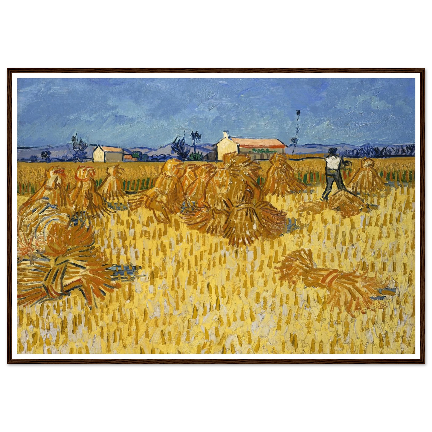 Corn Harvest in Provence Art Print | Vincent van Gogh-Quipham Collections