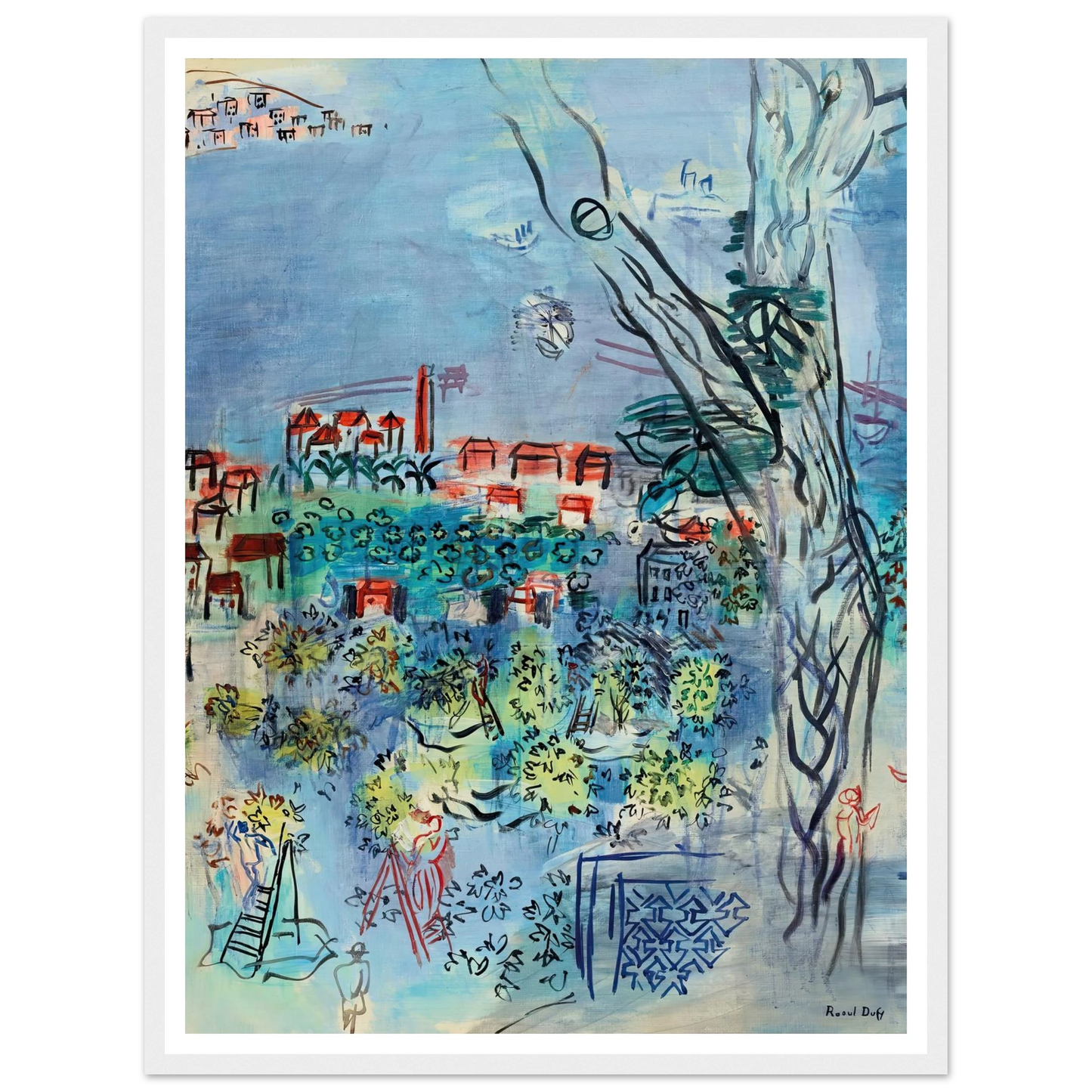 Etude pour Golfe-Juan (1926) Art Print | Raoul Dufy-Quipham Collections