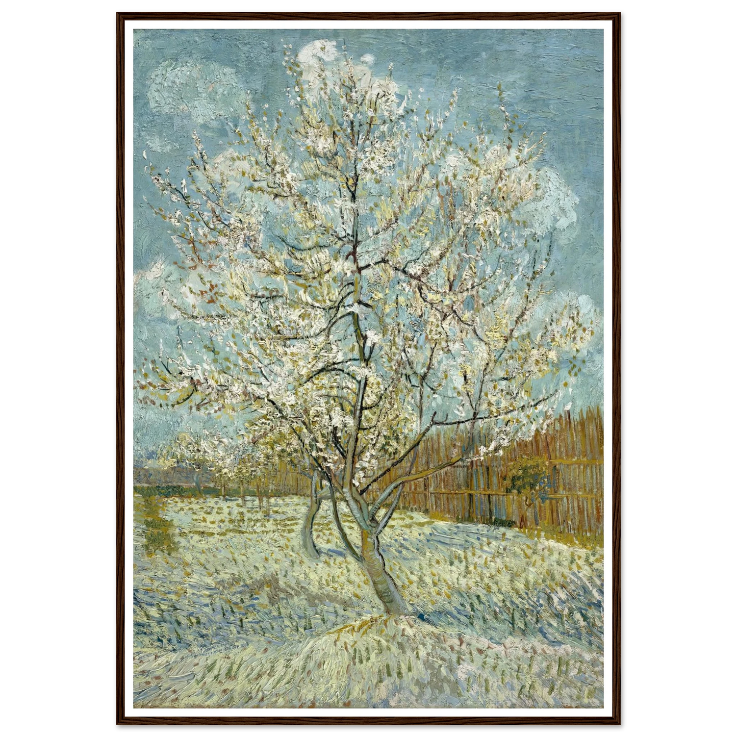 The pink peach tree (1888) Art Print | Vincent van Gogh-Quipham Collections