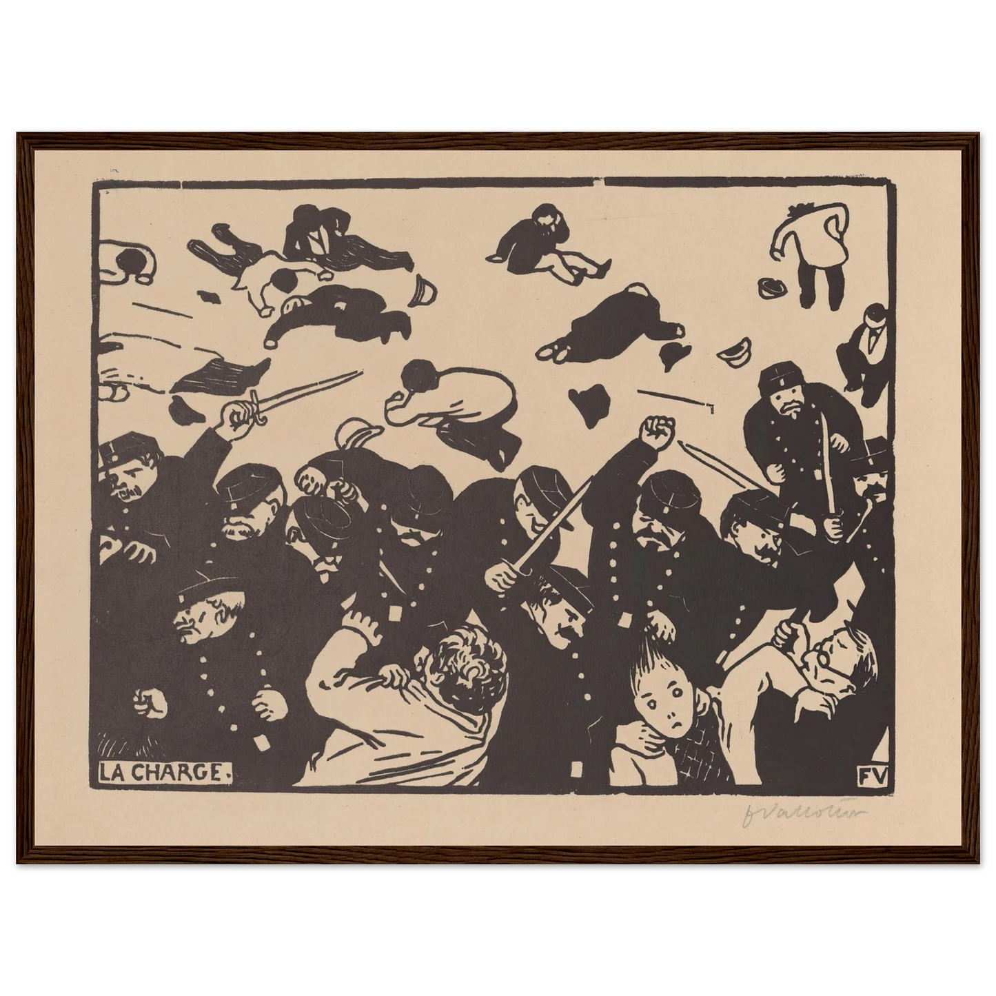La charge (1893) Art Print | Felix Vallotton-Quipham Collections
