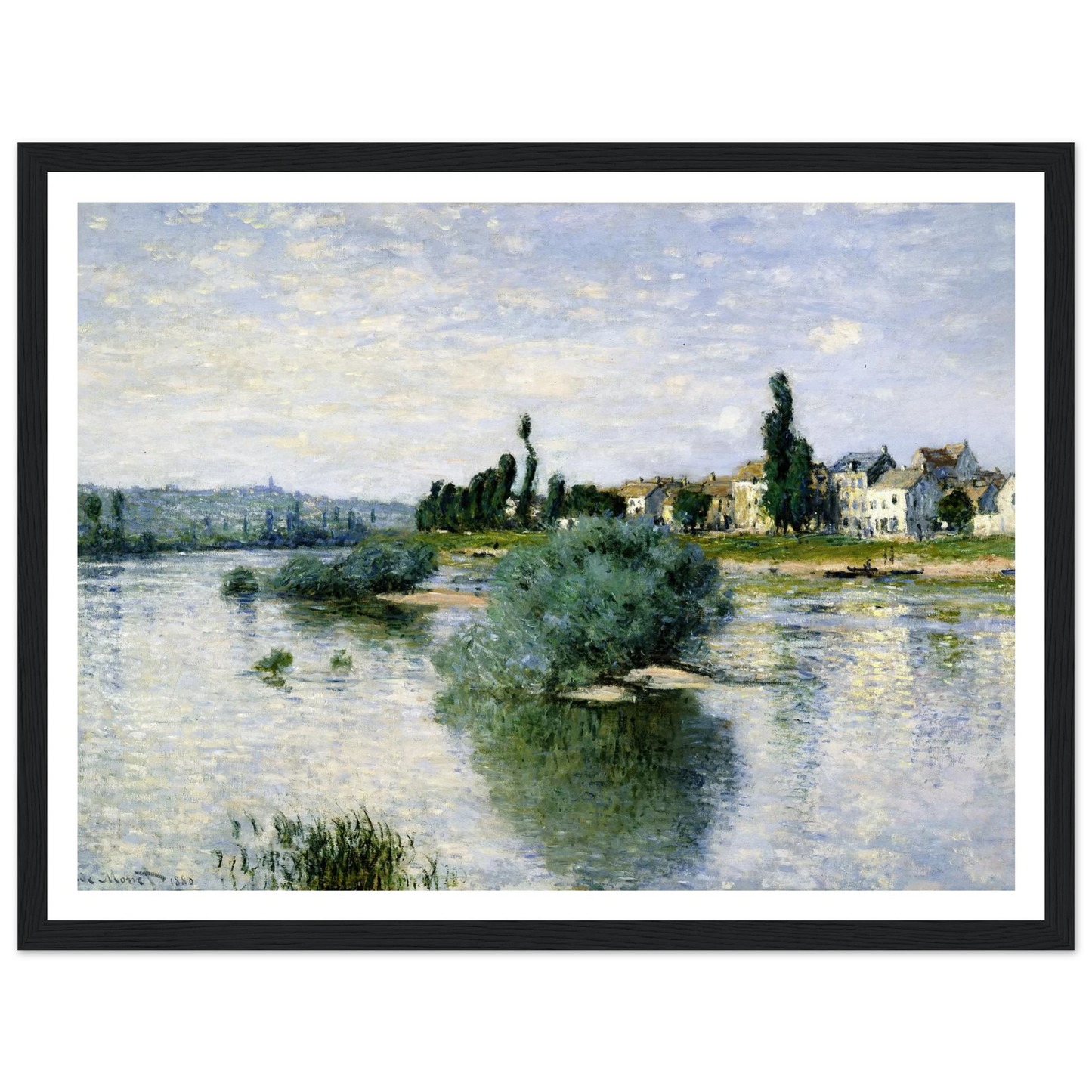 The Seine at Lavacourt (1880) Art Print | Claude Monet-Quipham Collections