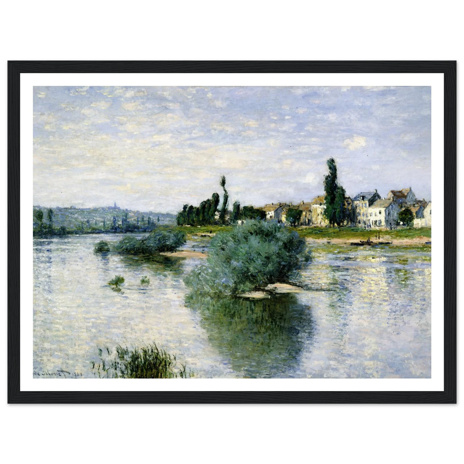 The Seine at Lavacourt (1880) Art Print | Claude Monet-Quipham Collections
