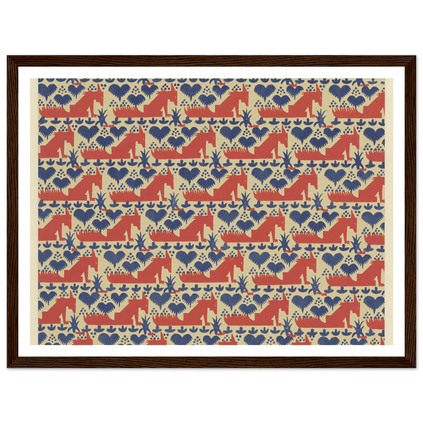 Buntpapier (Füchse) (1902 - 1906) Art Print | Maria von Uchatius-Quipham Collections