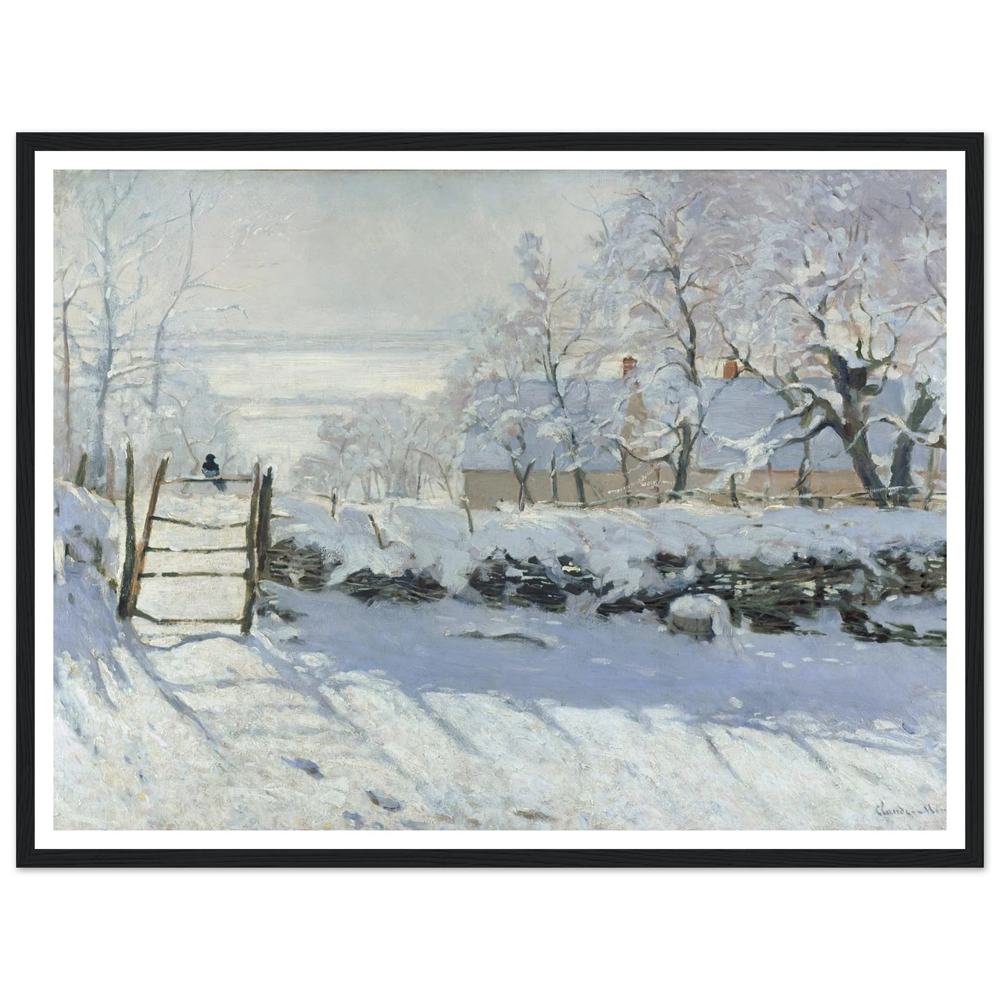 The Magpie (1868 - 1869) Art Print | Claude Monet-Quipham Collections