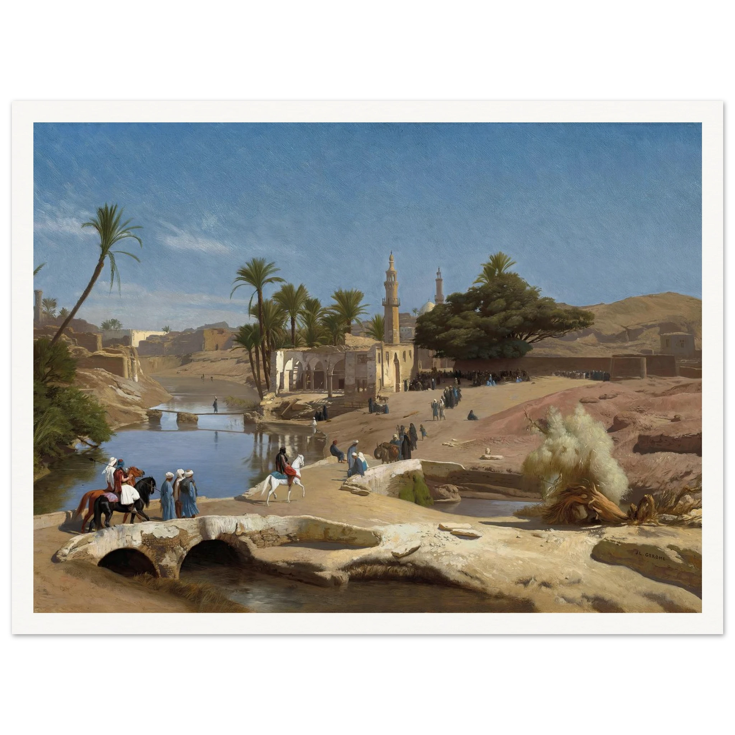 View of Medinet El-Fayoum (c. 1868-1870) Art Print | Jean Leon Gerome-Quipham Collections