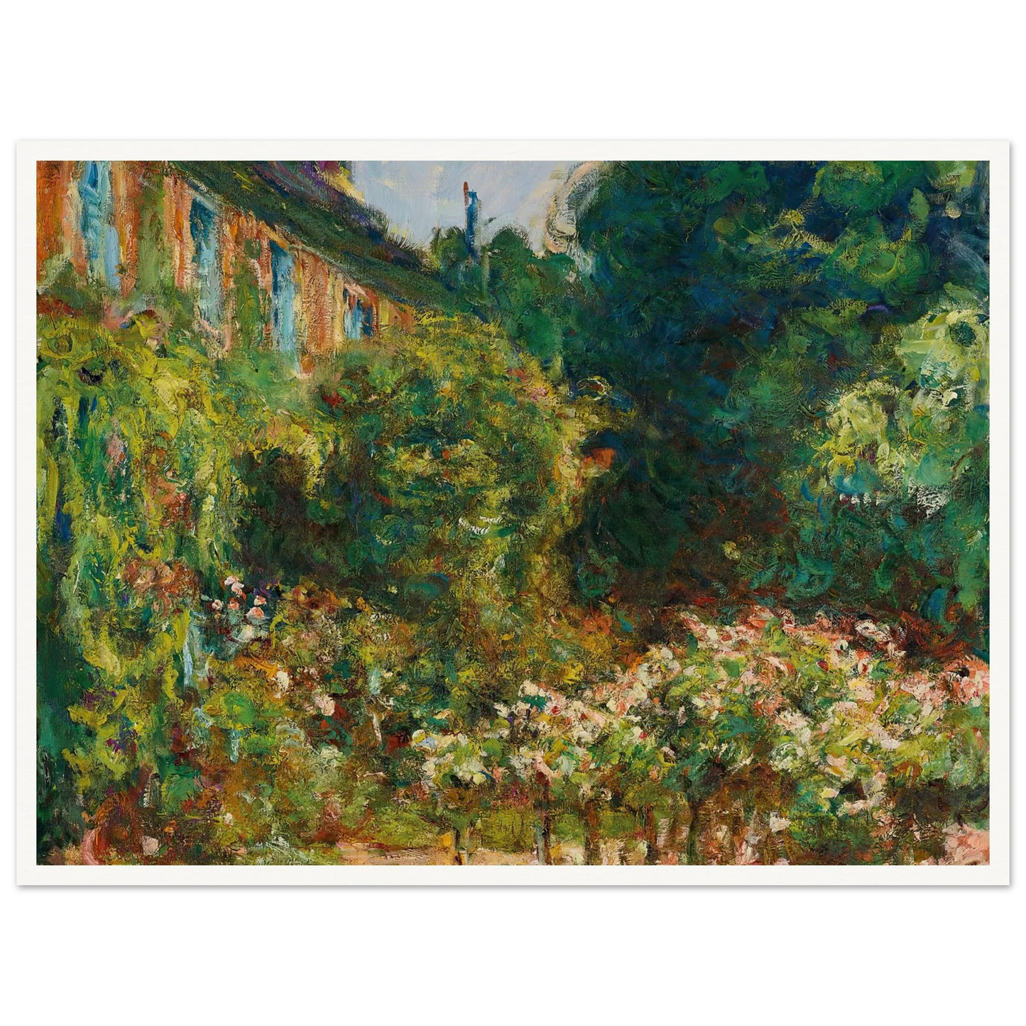 La maison de l’artiste à Giverny (1912) Art Print | Claude Monet-Quipham Collections
