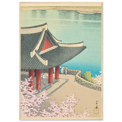 Heijo no haru, Botandai Fusekiro (Spring at Pubyong Pavilion, Modan Viewpoint, Pyongyang) (1939) Art Print | Kawase Hasui-Quipham Collections