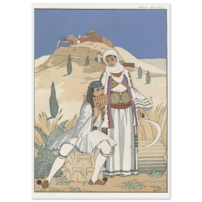 La flute de Pan (1923) Art Print | George Barbier-Quipham Collections