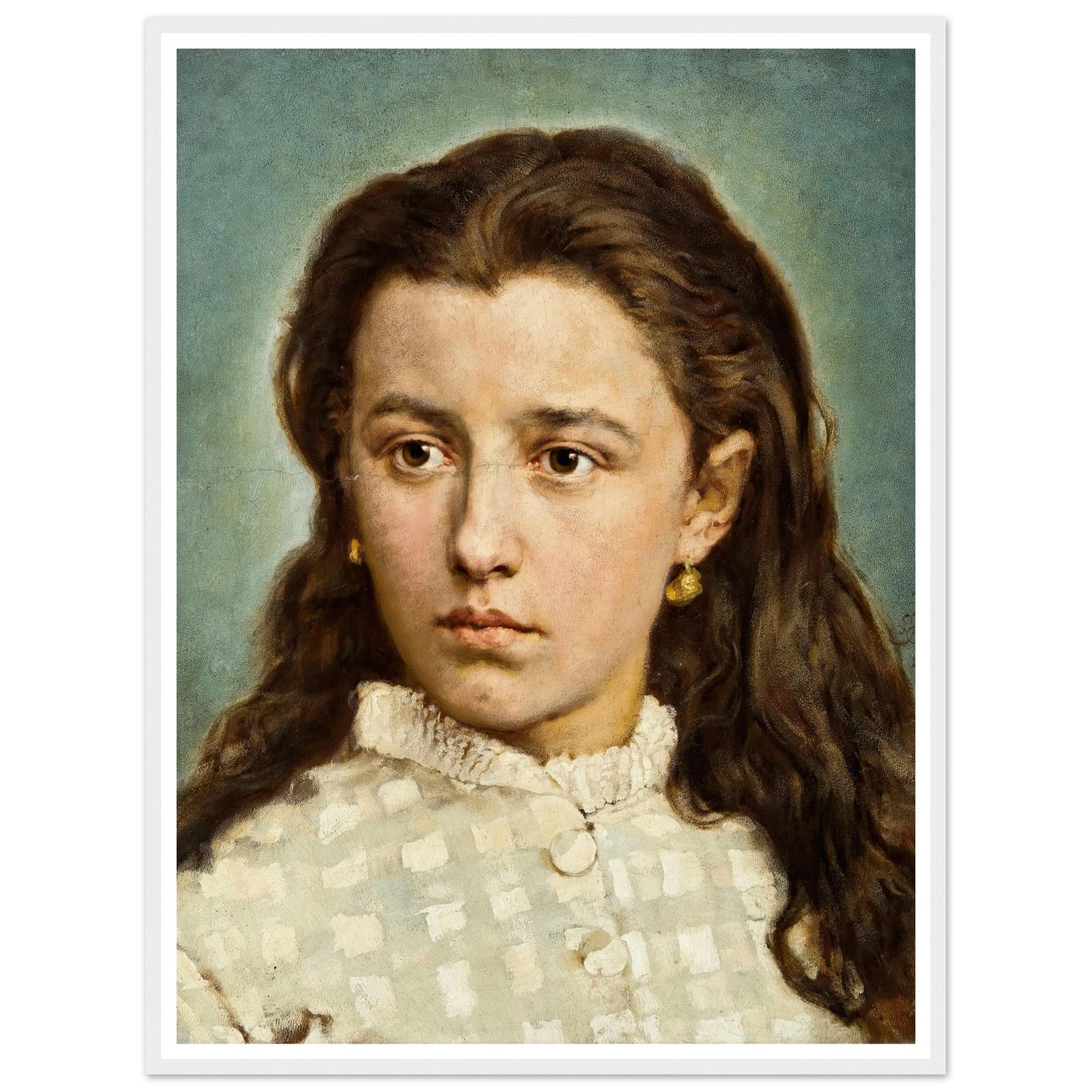 Portrait of Maria Levittoux (1872) Art Print | Jan Matejko-Quipham Collections