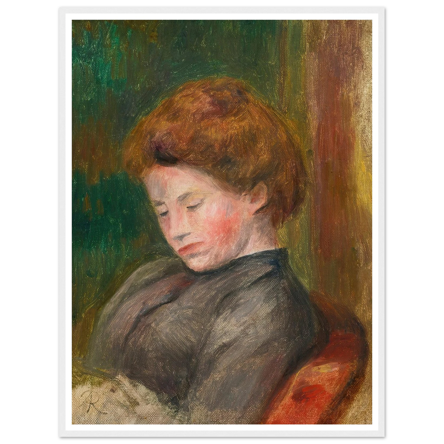 Buste De Femme (circa 1896-1900) Art Print | Pierre Auguste Renoir-Quipham Collections