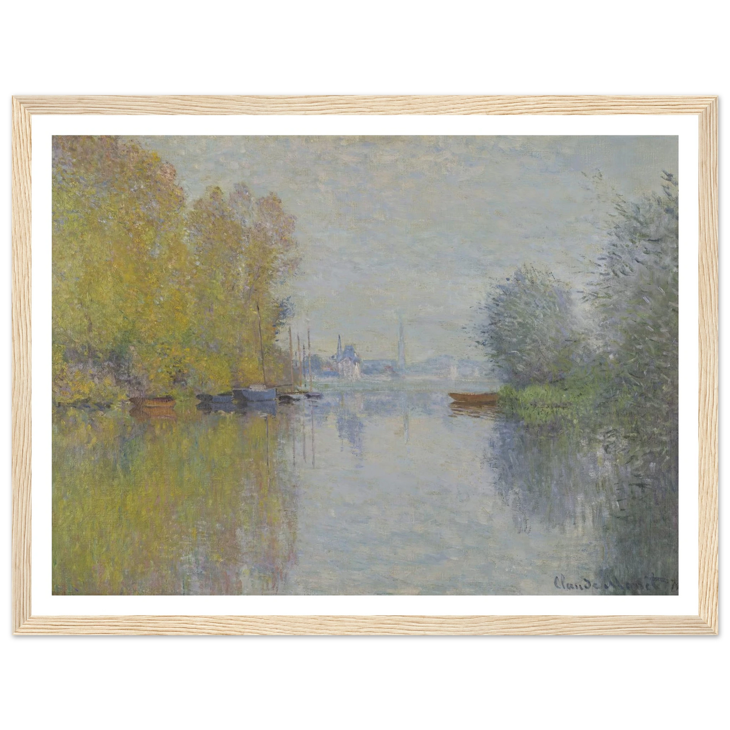 Autumn on the Seine, Argenteuil (1873) Art Print | Claude Monet-Quipham Collections