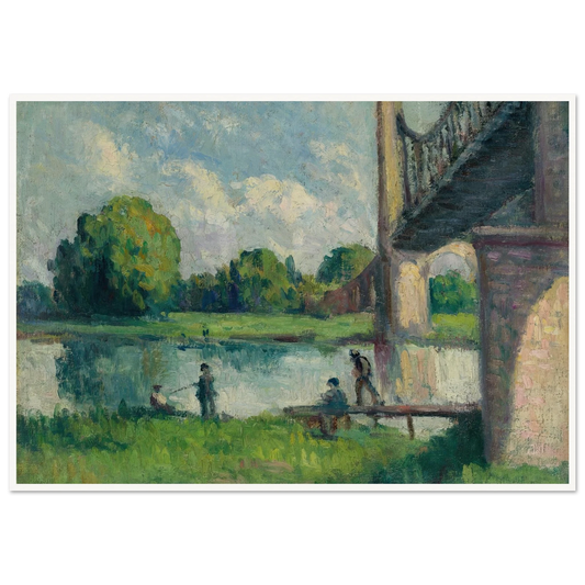 Pont Aux Environs D’angers (1916) Art Print | Maximilien Luce-Quipham Collections