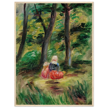 Femme Et Enfant Dans Un Paysage Art Print | Pierre Auguste Renoir-Quipham Collections