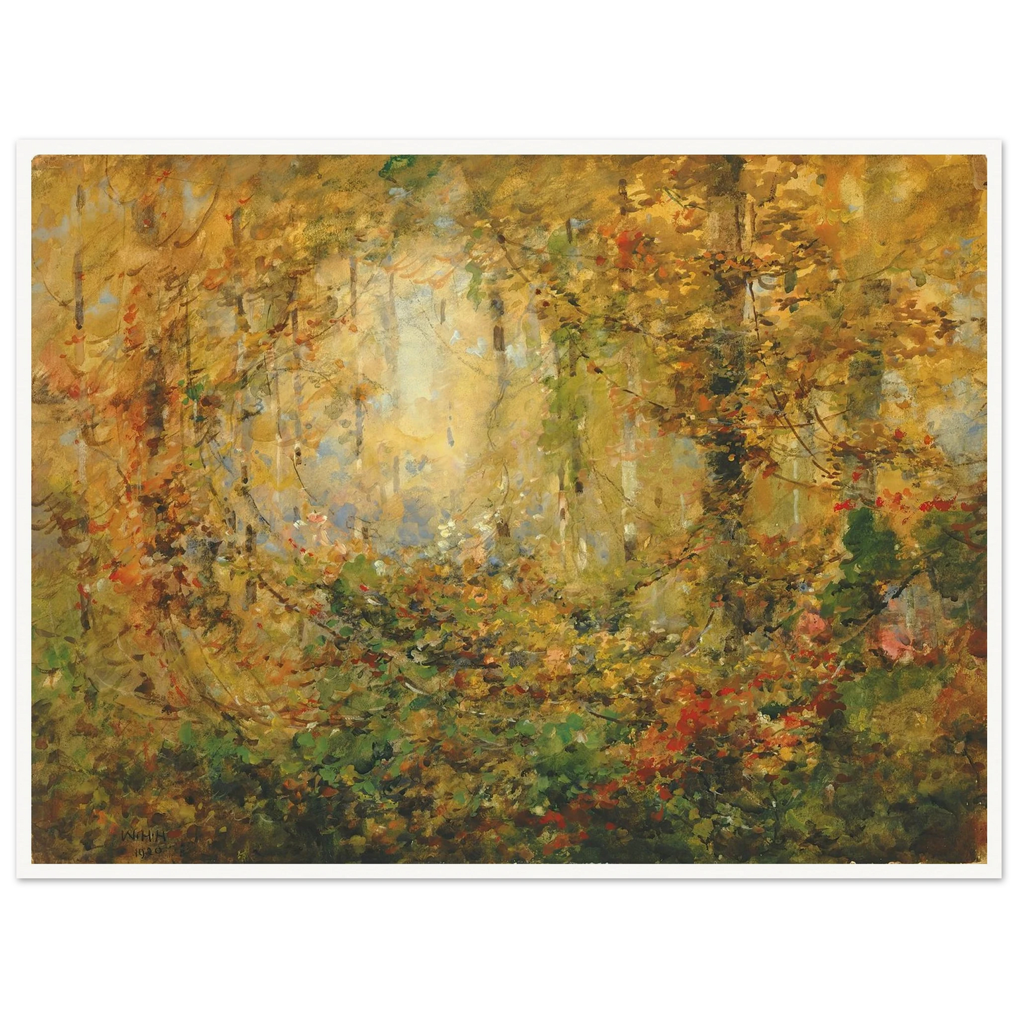 Autumn Tangle (1920) Art Print | William Henry Holmes-Quipham Collections