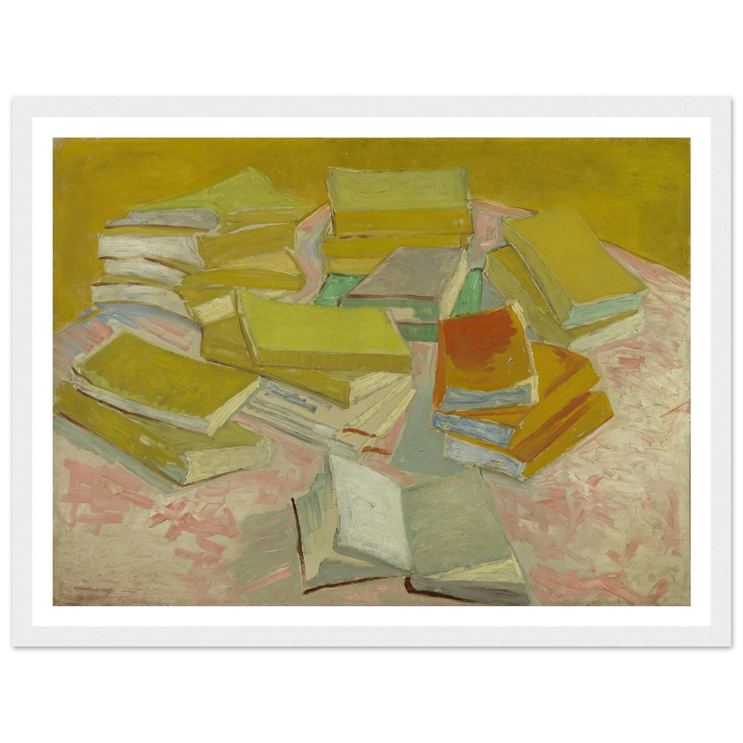 Piles of French novels (1887) Art Print | Vincent van Gogh-Quipham Collections