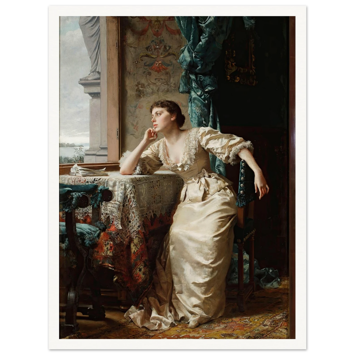 Reverie (1883) Art Print | Wladyslaw Czachorski-Quipham Collections
