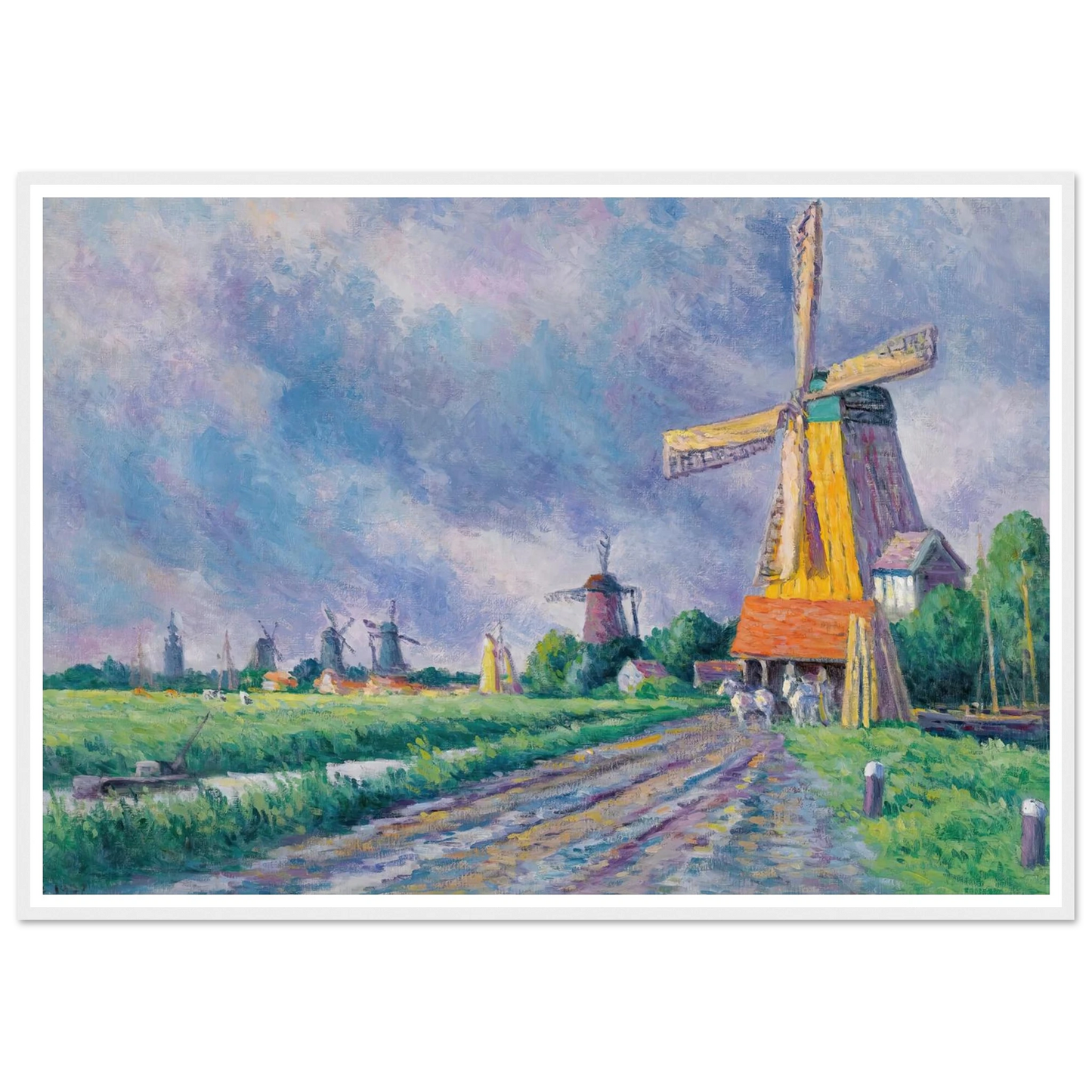 Environs De Rotterdam (1907) Art Print | Maximilien Luce-Quipham Collections