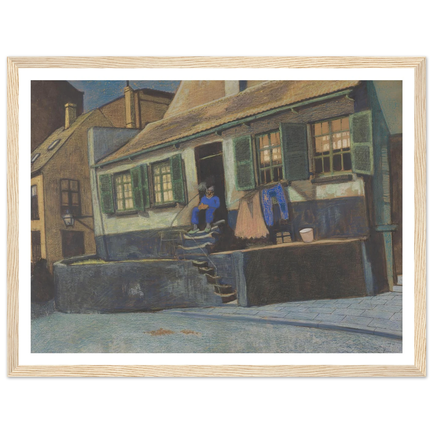 Het huis genaamd ‘De Preekstoel’ te Oostende (1911) Art Print | Leon Spilliaert-Quipham Collections