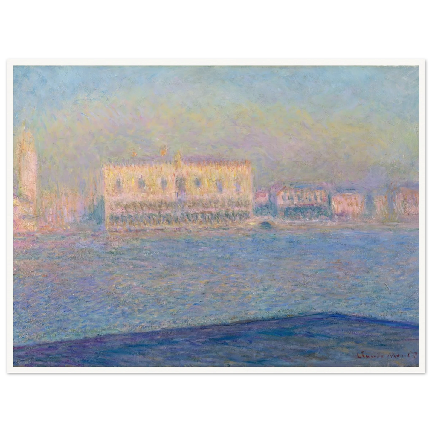 The Doge’s Palace Seen from San Giorgio Maggiore (1908) Art Print | Claude Monet-Quipham Collections