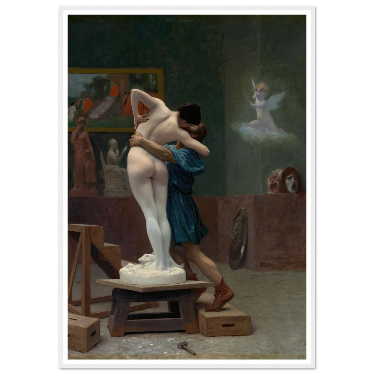 Pygmalion and Galatea (Ca. 1890) Art Print | Jean Leon Gerome-Quipham Collections