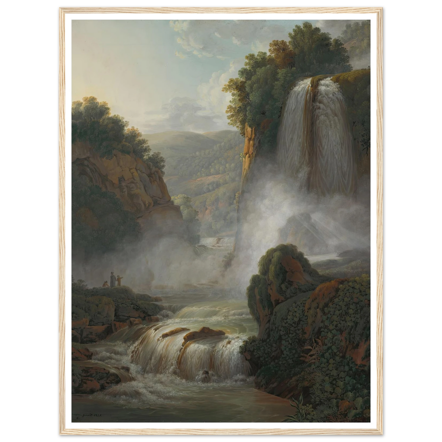 Waterfall near Tivoli (1805) Art Print | Peter Birmann-Quipham Collections