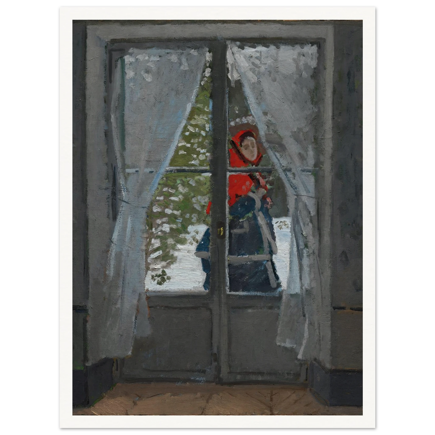 The Red Kerchief (c. 1868–73) Art Print | Claude Monet-Quipham Collections