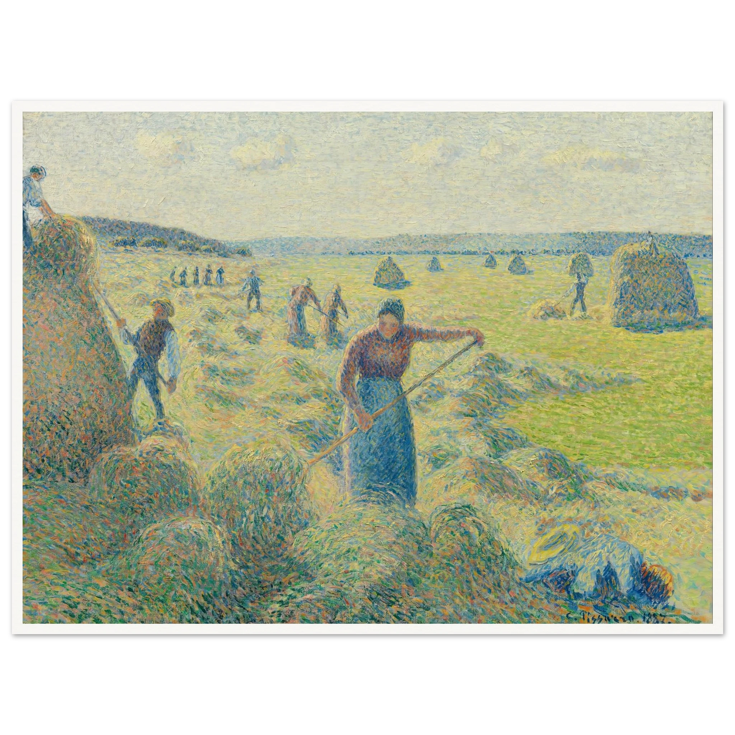 La Récolte des Foins, Éragny Art Print | Camille Pissarro-Quipham Collections