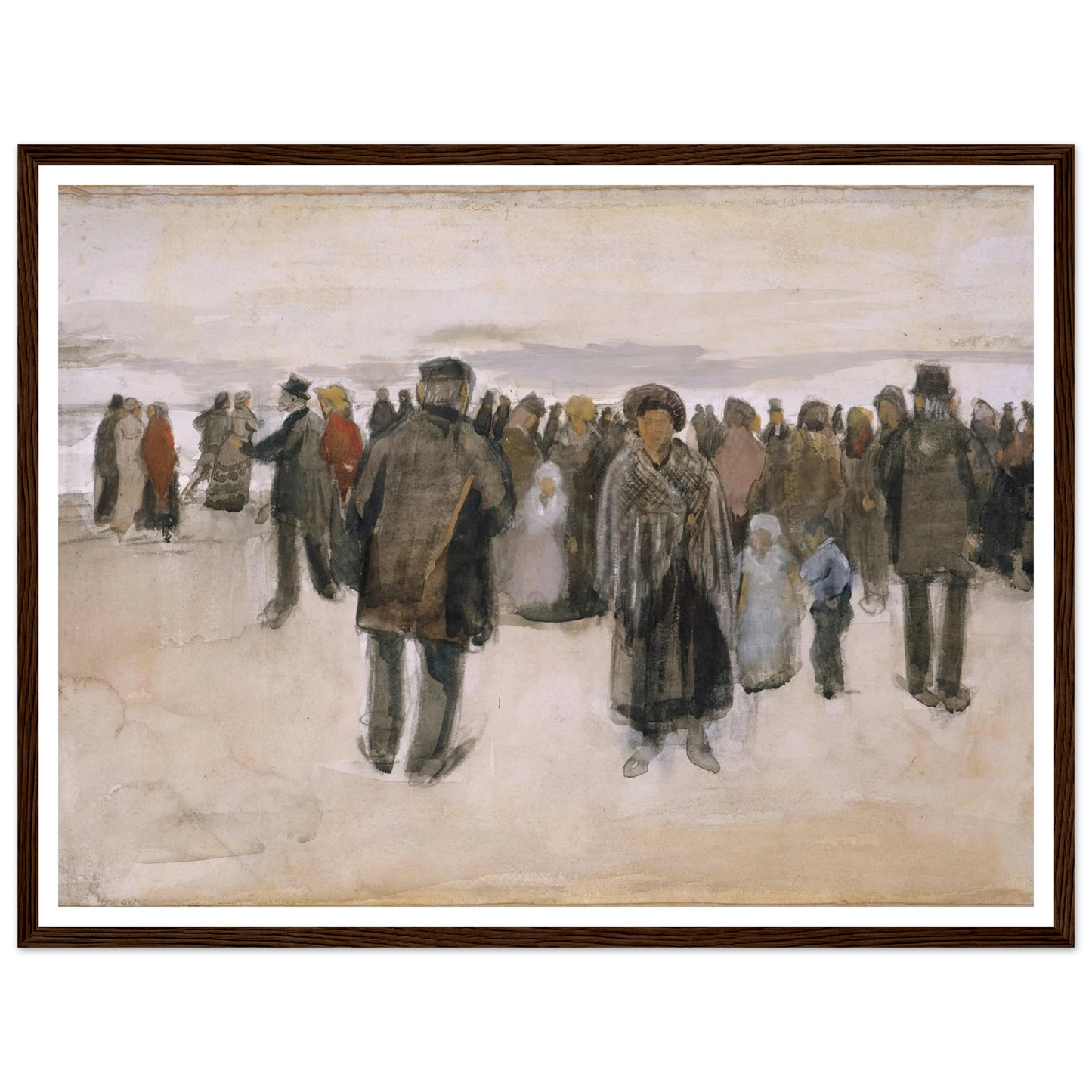 Beach at Scheveningen (1882) Art Print | Vincent van Gogh-Quipham Collections