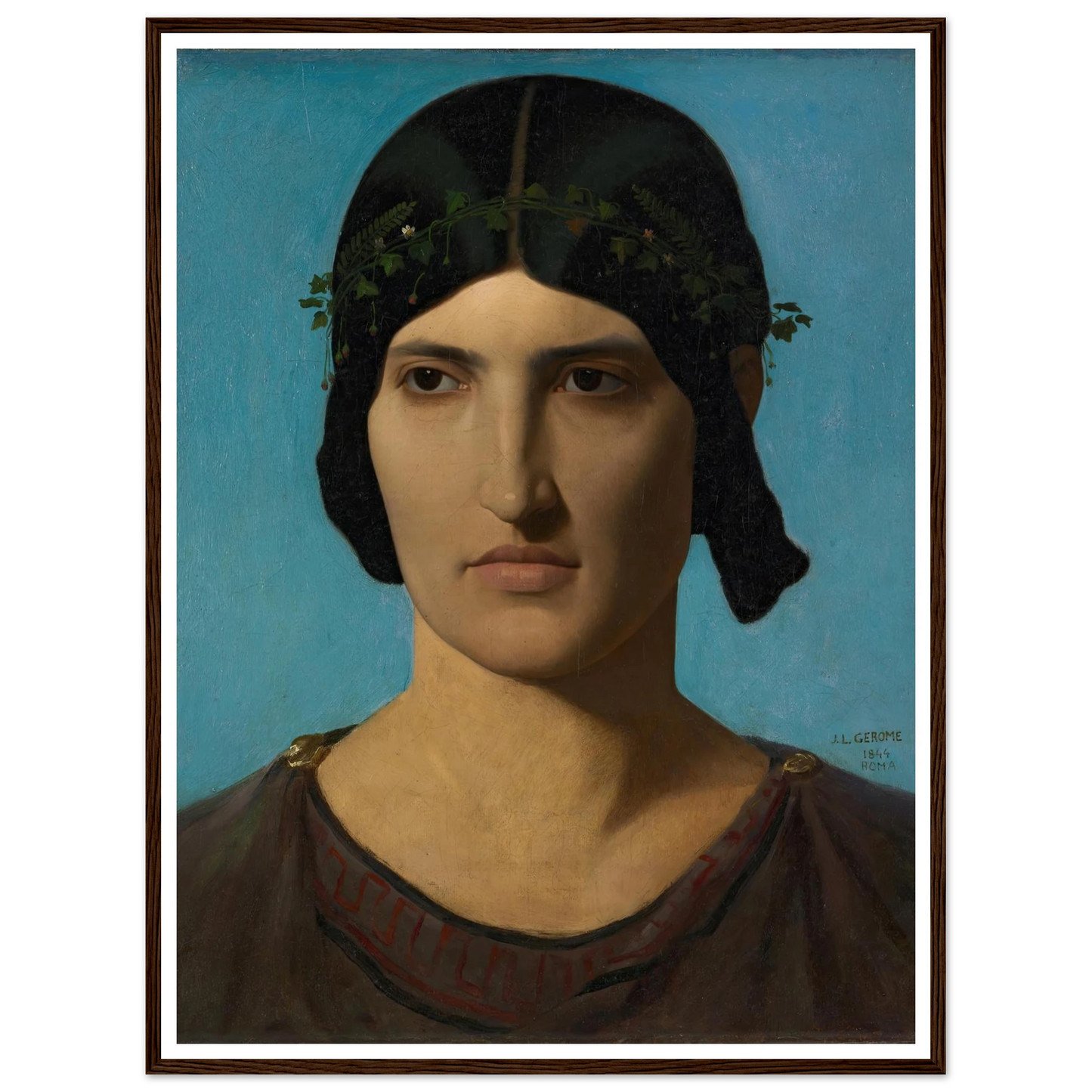 Head of an Italian Woman (1847-1860) Art Print | Jean Leon Gerome-Quipham Collections