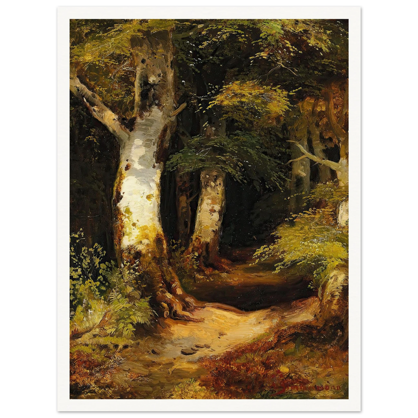 Waldweg Art Print | Albert Zimmermann-Quipham Collections