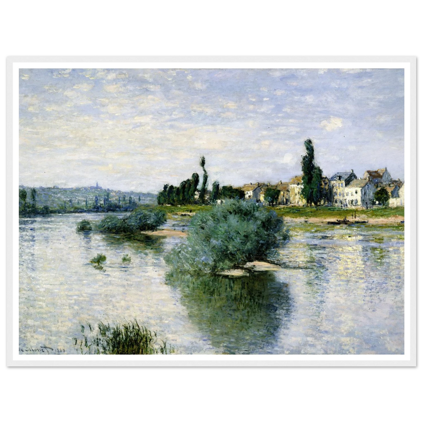 The Seine at Lavacourt (1880) Art Print | Claude Monet-Quipham Collections