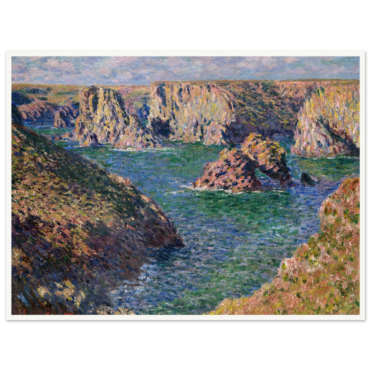 Port-Domois, Belle-Isle (1887) Art Print | Claude Monet-Quipham Collections