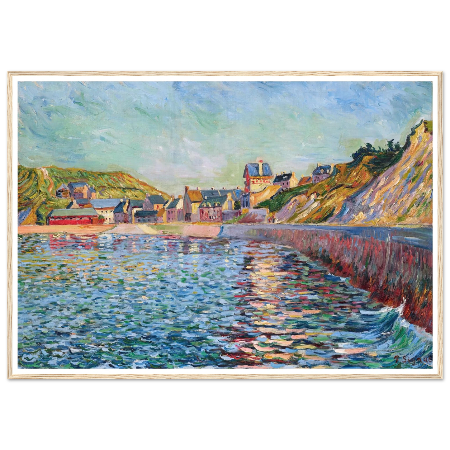 Port-en-Bessin, L’avant-port (1884) Art Print | Paul Signac-Quipham Collections