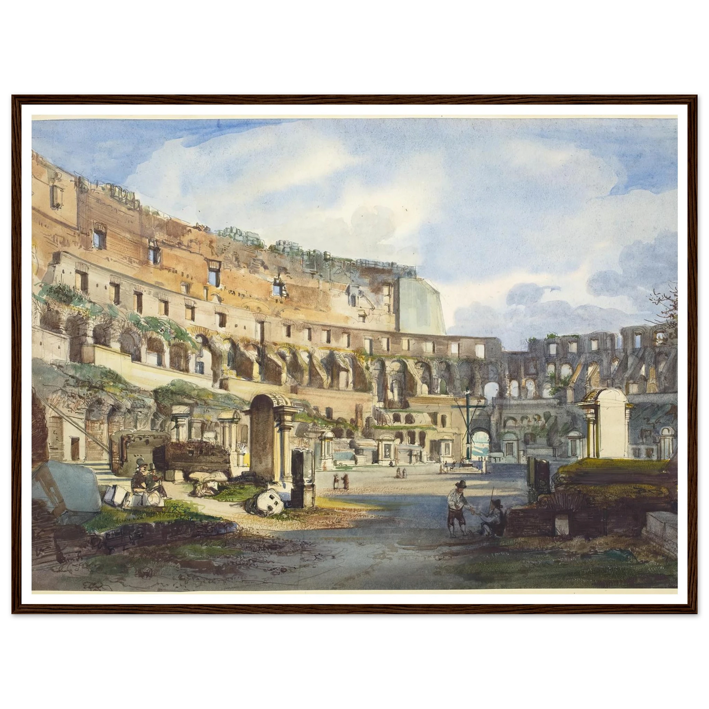 Interior of the Colosseum Art Print | Ippolito Caffi-Quipham Collections