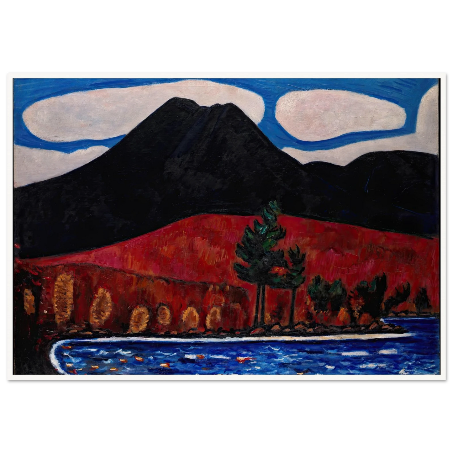 Mt. Katahdin (Maine), Autumn (1939–40) Art Print | Marsden Hartley-Quipham Collections