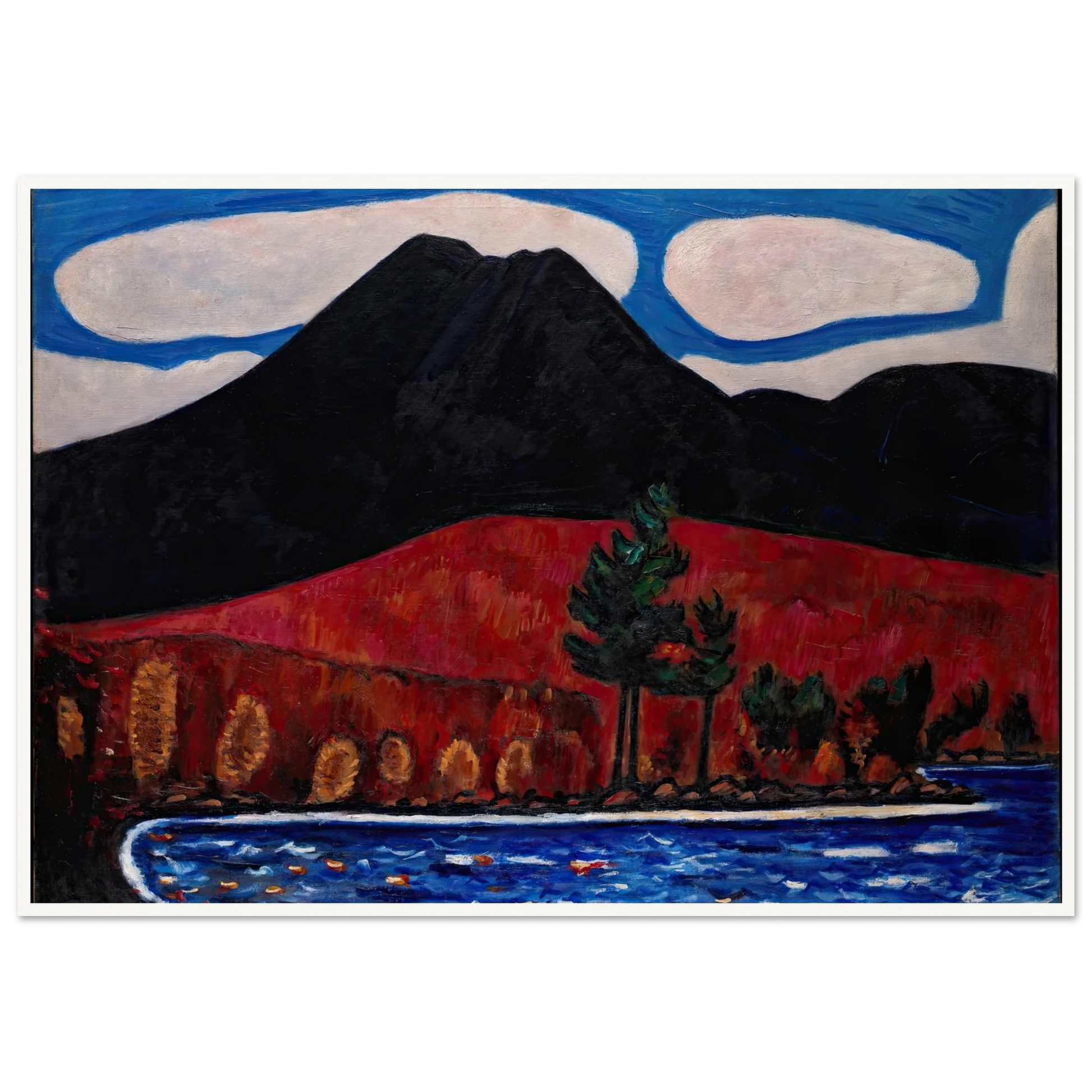 Mt. Katahdin (Maine), Autumn (1939–40) Art Print | Marsden Hartley-Quipham Collections