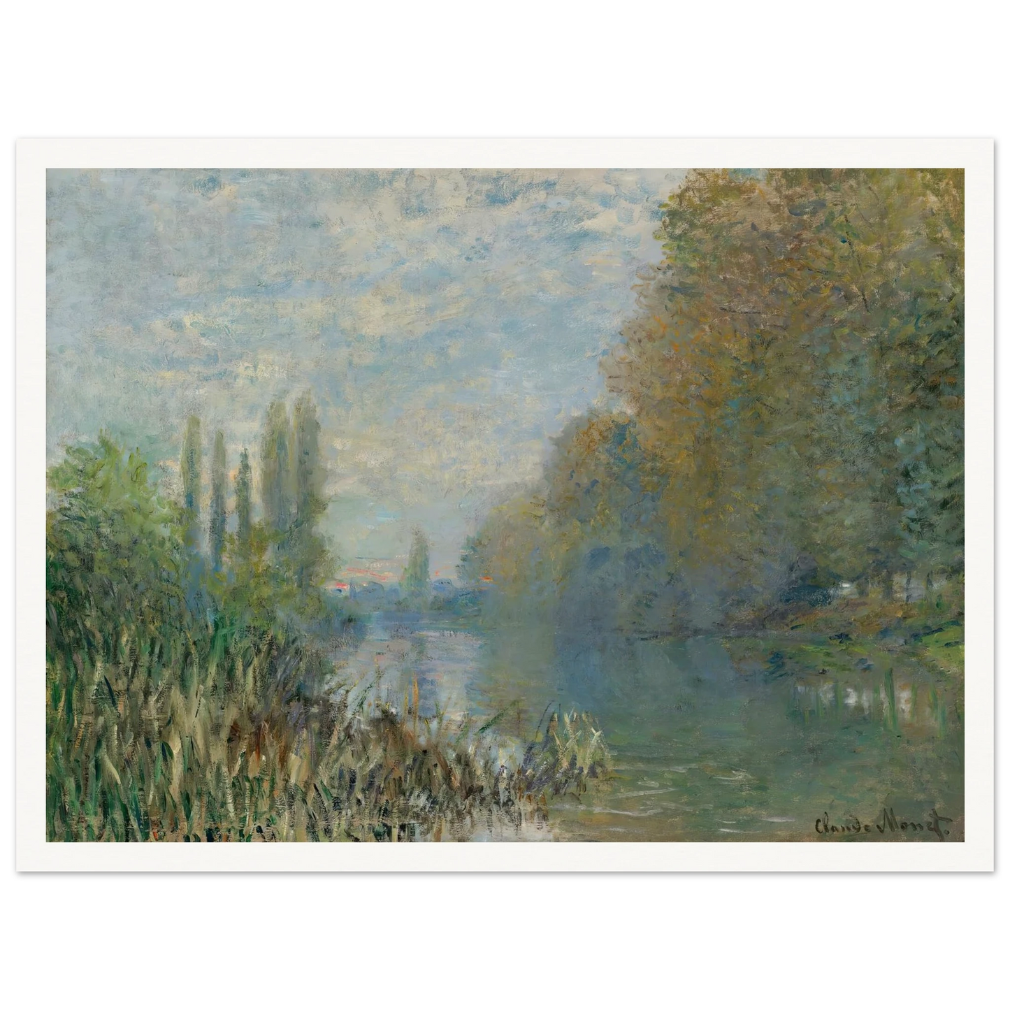 Bords De La Seine En Automne (1876) Art Print | Claude Monet-Quipham Collections