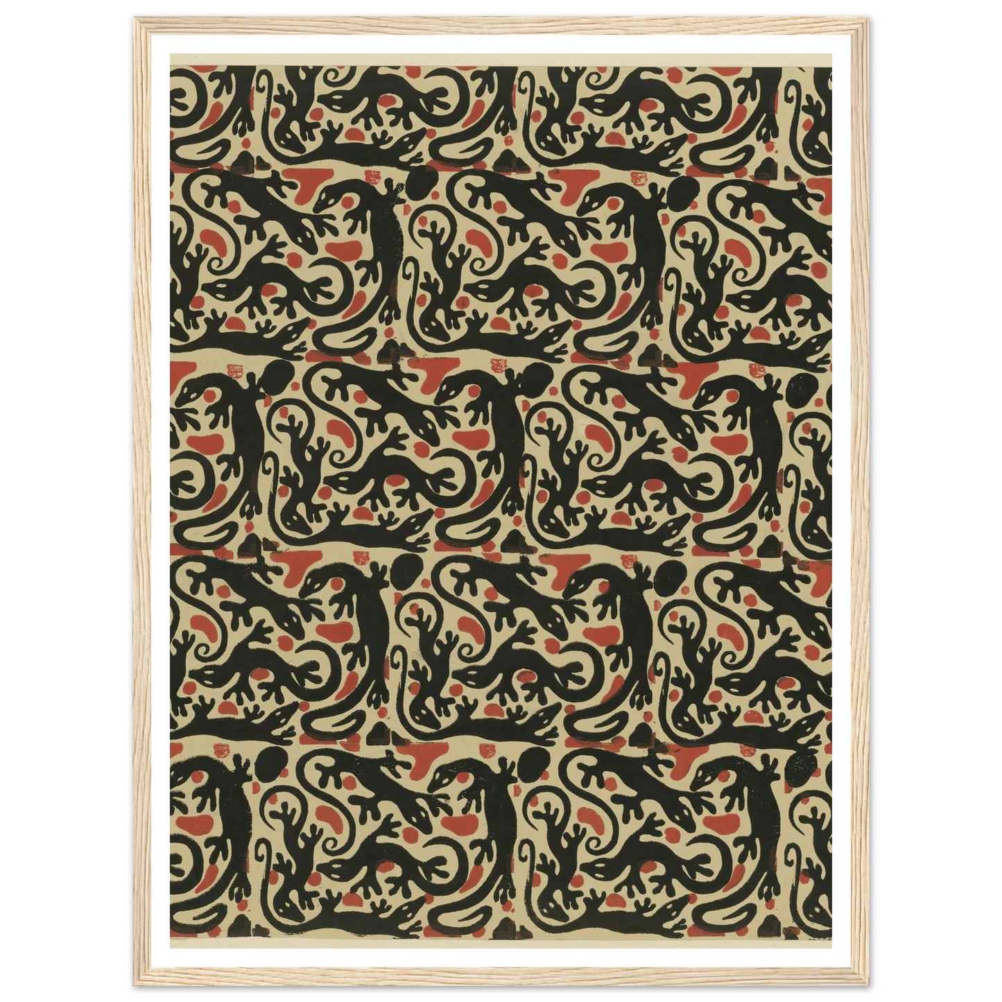 Buntpapier (Salamander) (1902 - 1906) Art Print | Maria von Uchatius-Quipham Collections