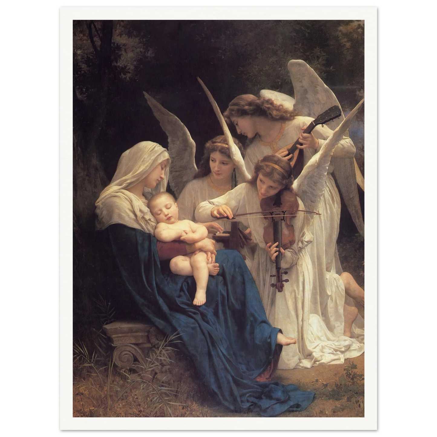 The song of the angels (1881) Art Print | William Bouguereau-Quipham Collections