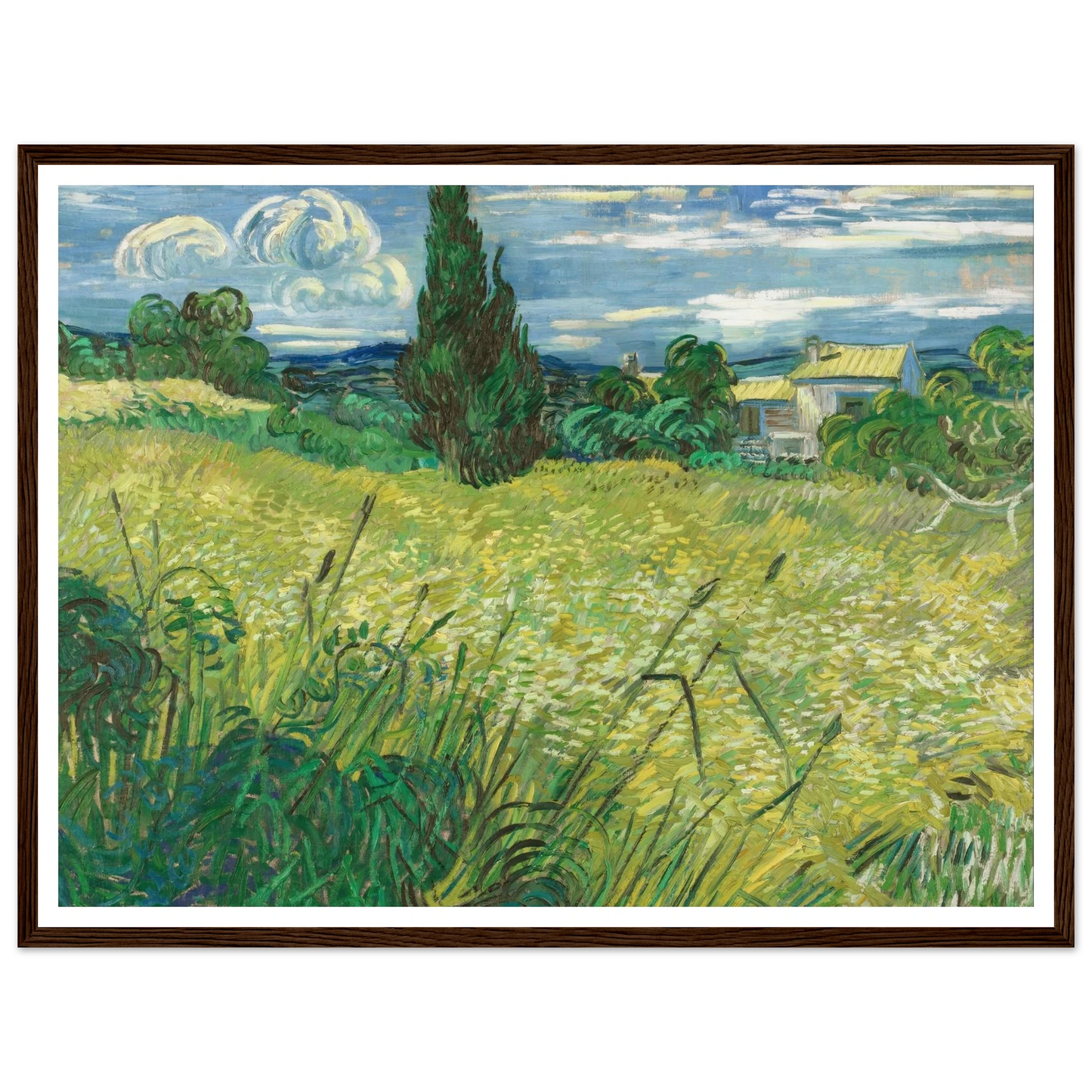 Green Field (1889) Art Print | Vincent van Gogh-Quipham Collections