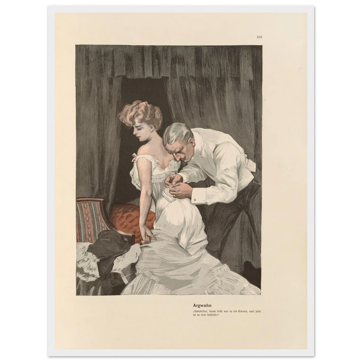 Argwohn (1908) Art Print | Ferdinand Freiherr von Reznicek-Quipham Collections