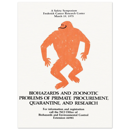 Biohazards and zoonotic problems of primate procurement, quarantine, and research (1975) Art Print | National Institutes of Health-Quipham Collections