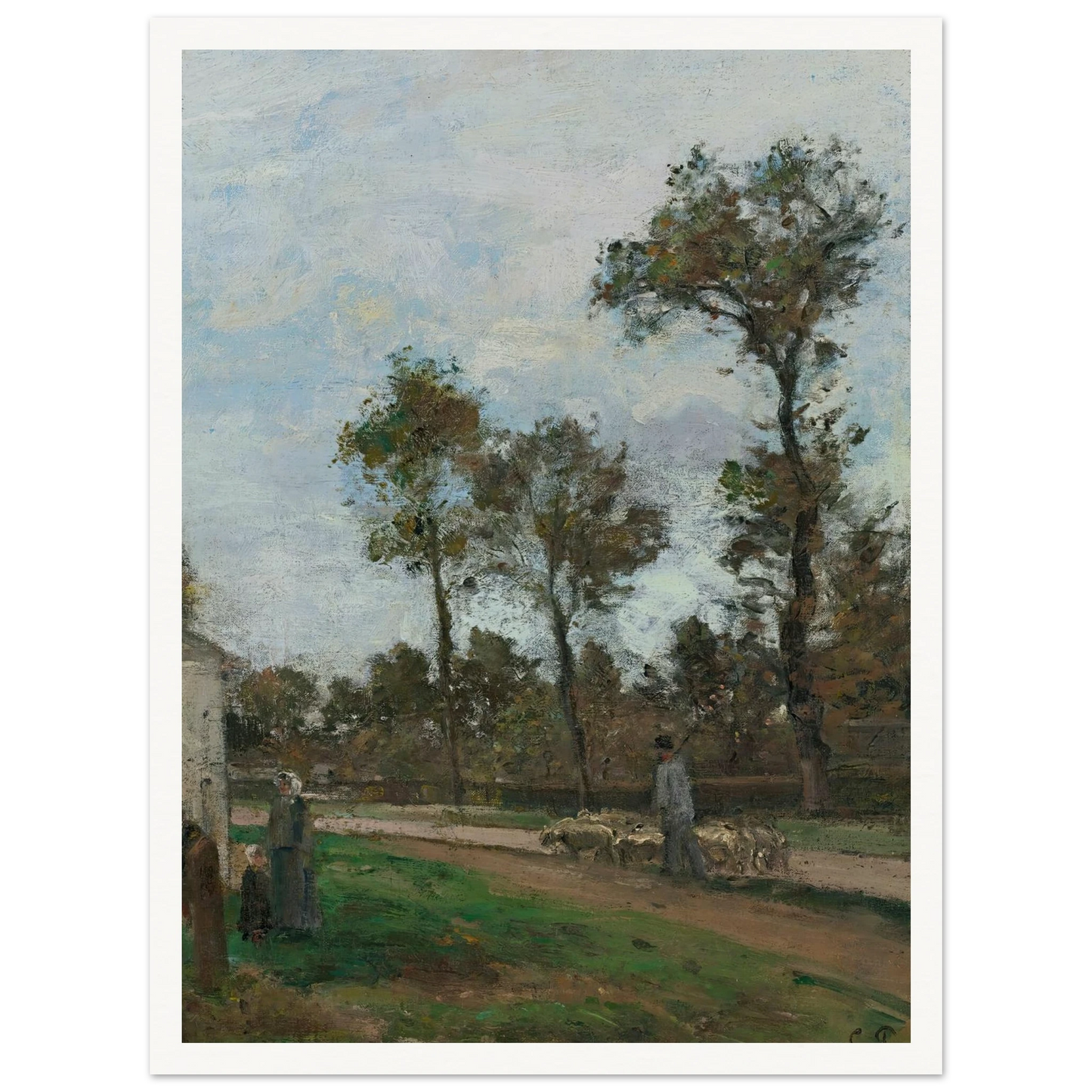 Route À Louveciennes (circa 1870) Art Print | Camille Pissarro-Quipham Collections