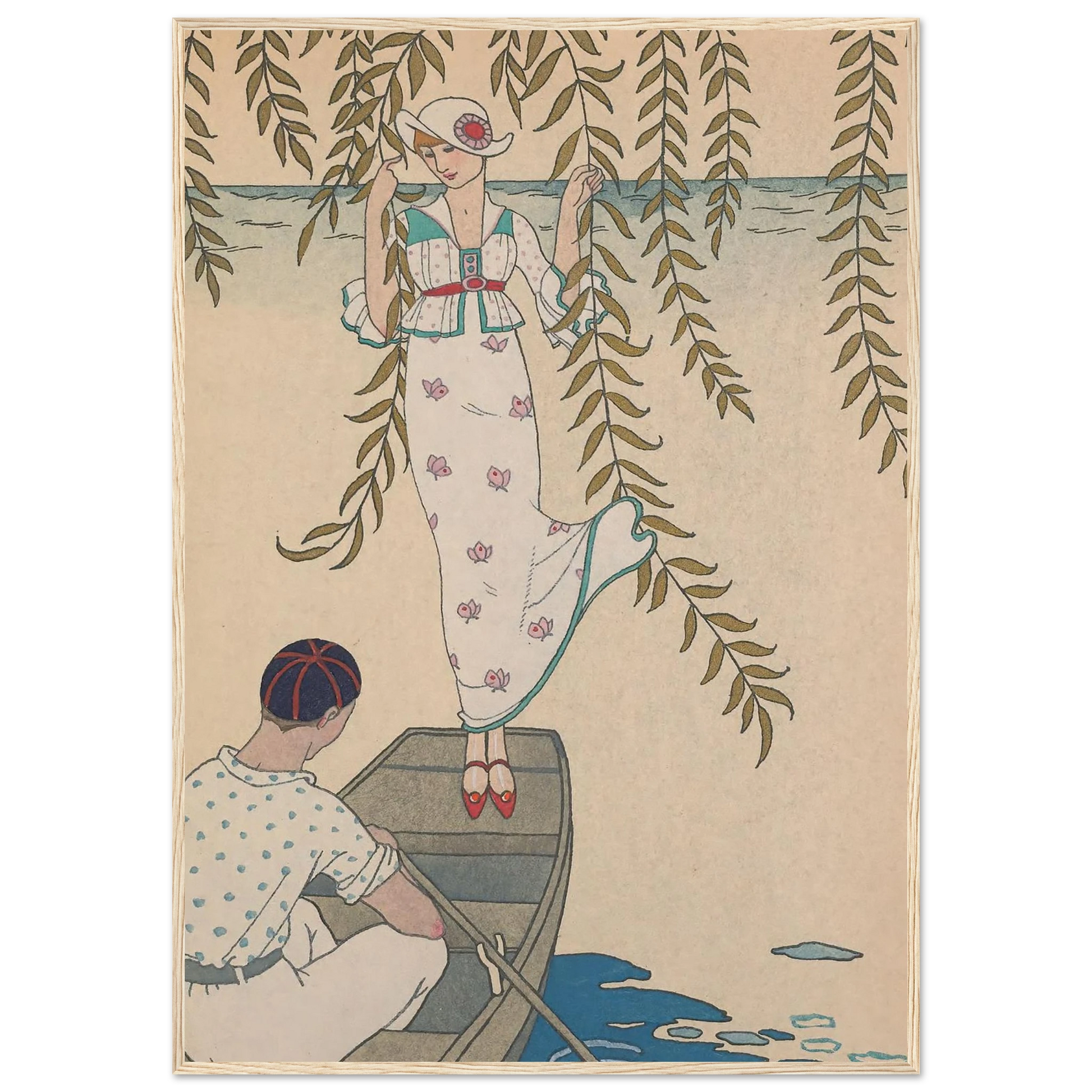 Midi Sur L’eau (1914) Art Print | George Barbier-Quipham Collections