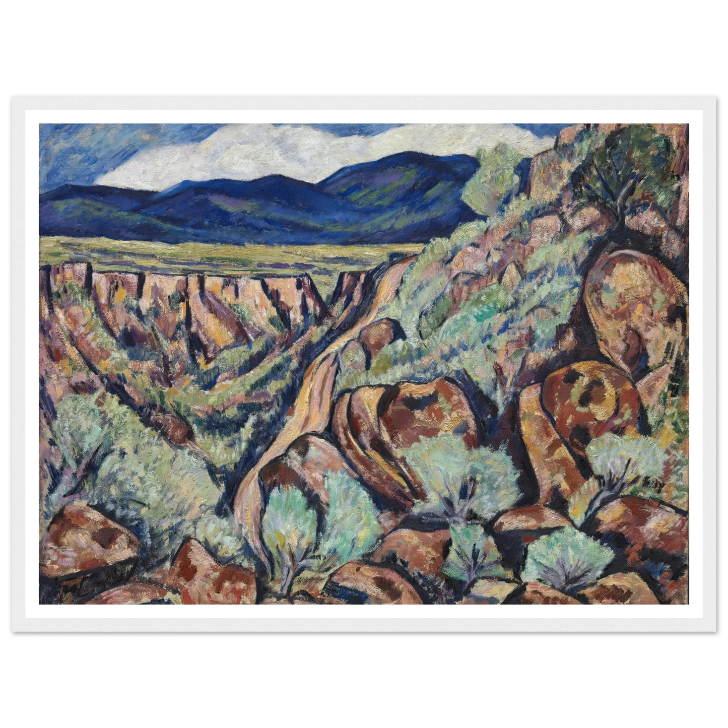 Landscape, New Mexico (1919 and 1920) Art Print | Marsden Hartley-Quipham Collections