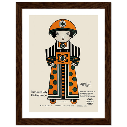 Queen City Ink, Ad. 02 (1890-1913) Art Print | Augustus Jansson-Quipham Collections